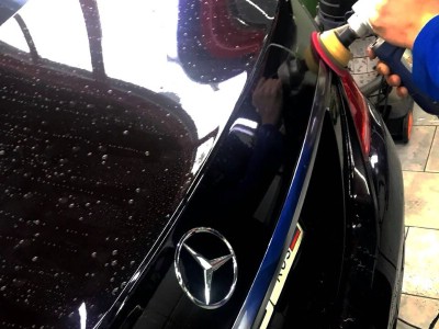 Антихром и бронь фар на автомобиле Mercedes Benz W222