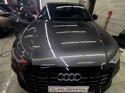 Тонирование передних стёкол и затемнение передней оптики Audi Q8