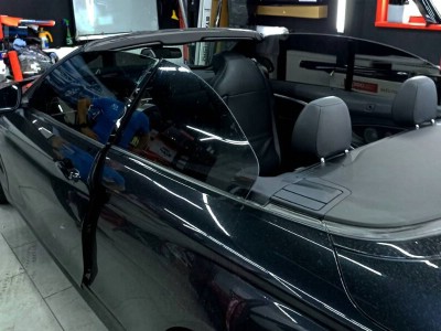 Тонирование задней и двух передних стекол 15% пленкой SUNCONTROL на автомобиле BMW 4