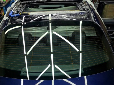 Замена стекла панорамной крыши на автомобиле Mercedes W213