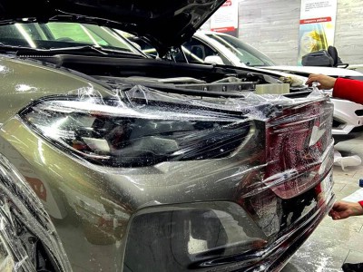 Защита лакокрасочного покрытия полиуретановой пленкой на автомобиле Volvo